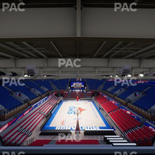 Moody Coliseum - Section 208 Seat View