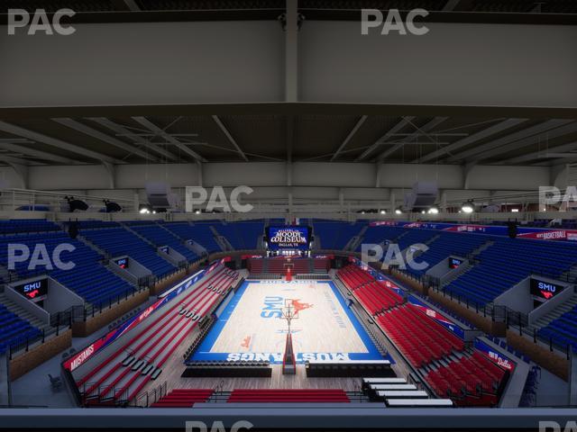 Moody Coliseum - Section 208 Seat View Moody Coliseum - Section 208 Seat View