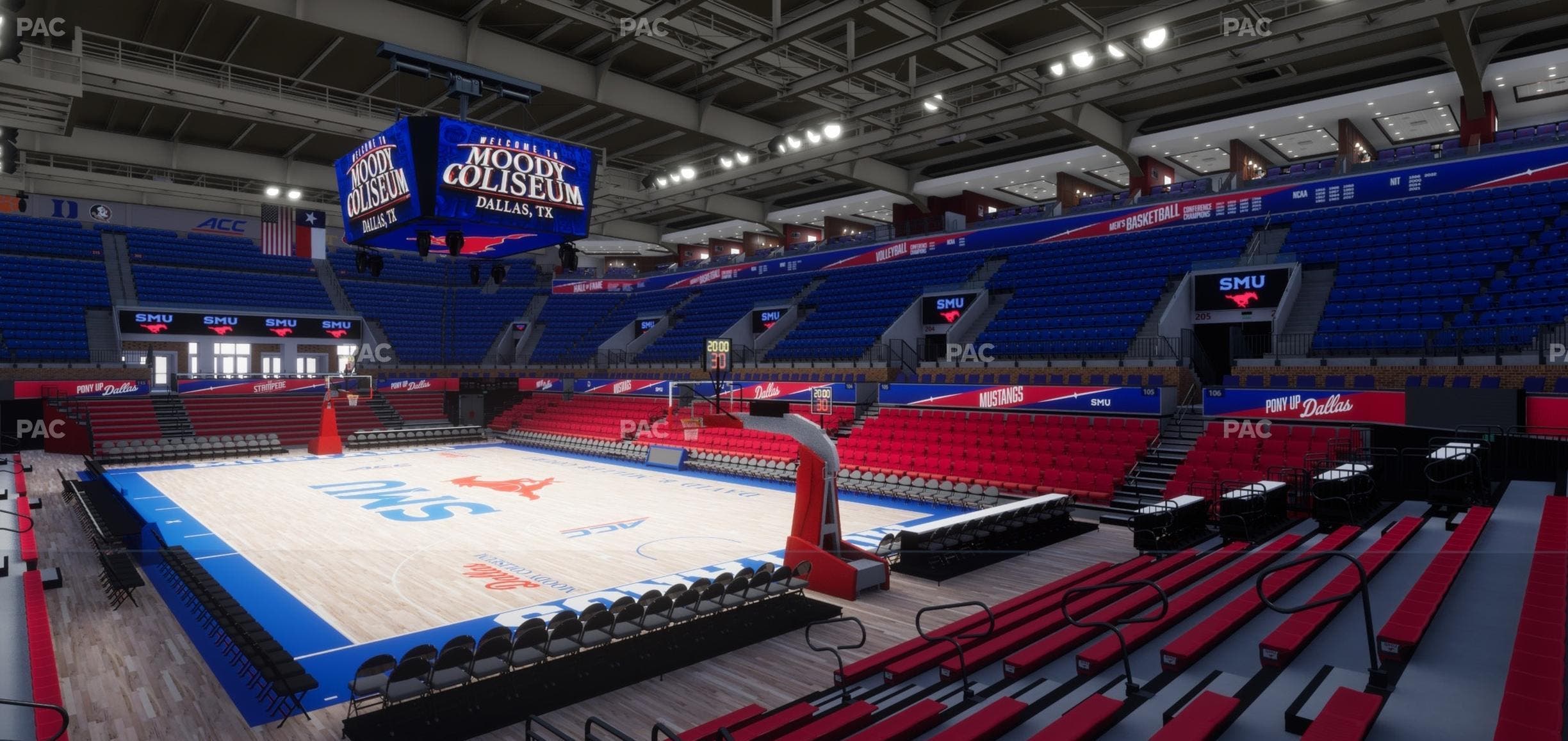 Moody Coliseum - Section 209 Seat View