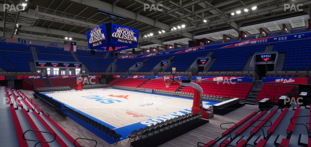 Moody Coliseum - Section 210 Seat View