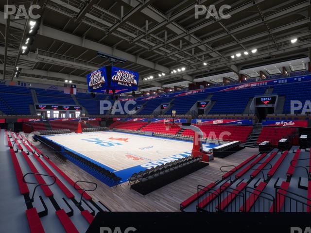 Moody Coliseum - Section 210 Seat View Moody Coliseum - Section 210 Seat View