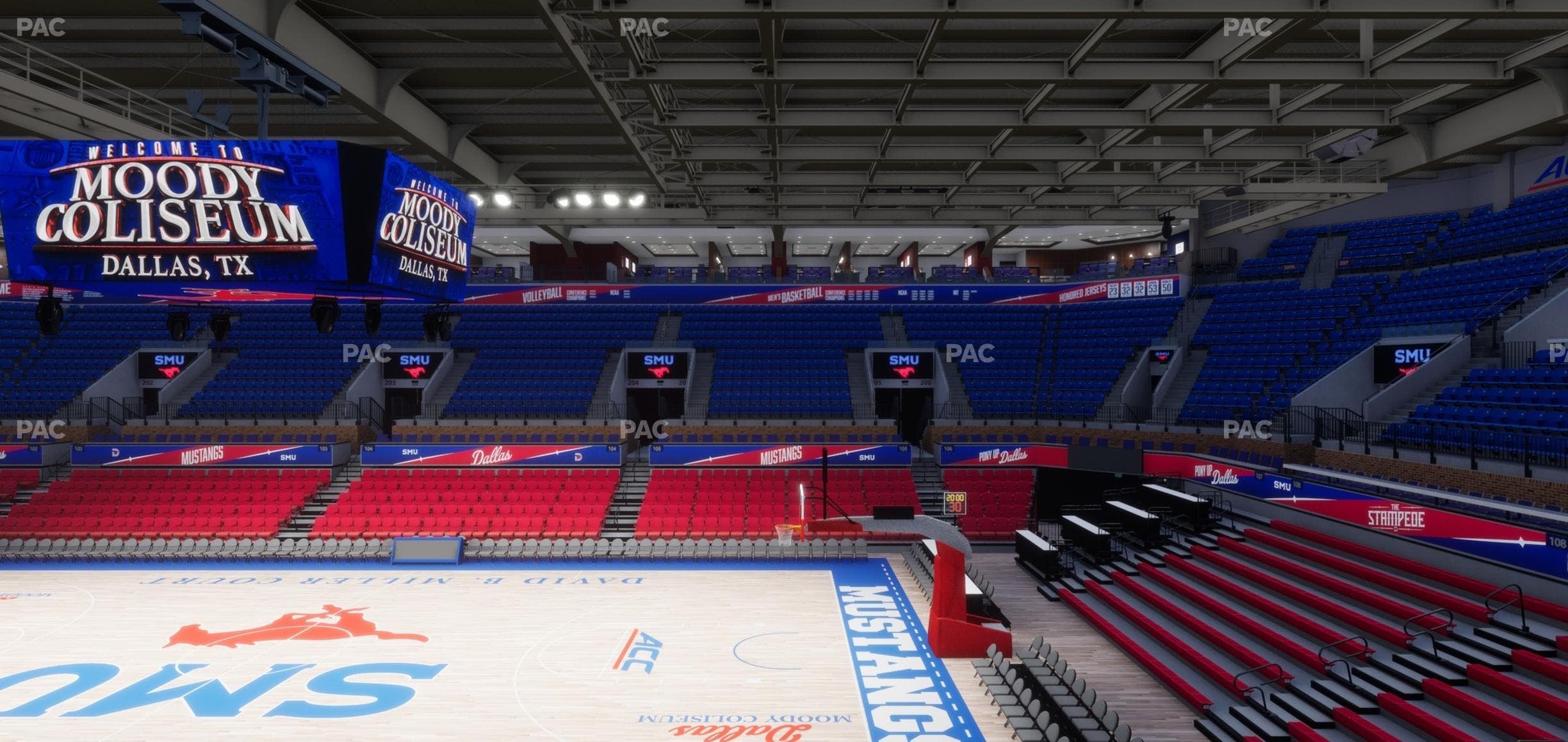 Moody Coliseum - Section 211 Seat View