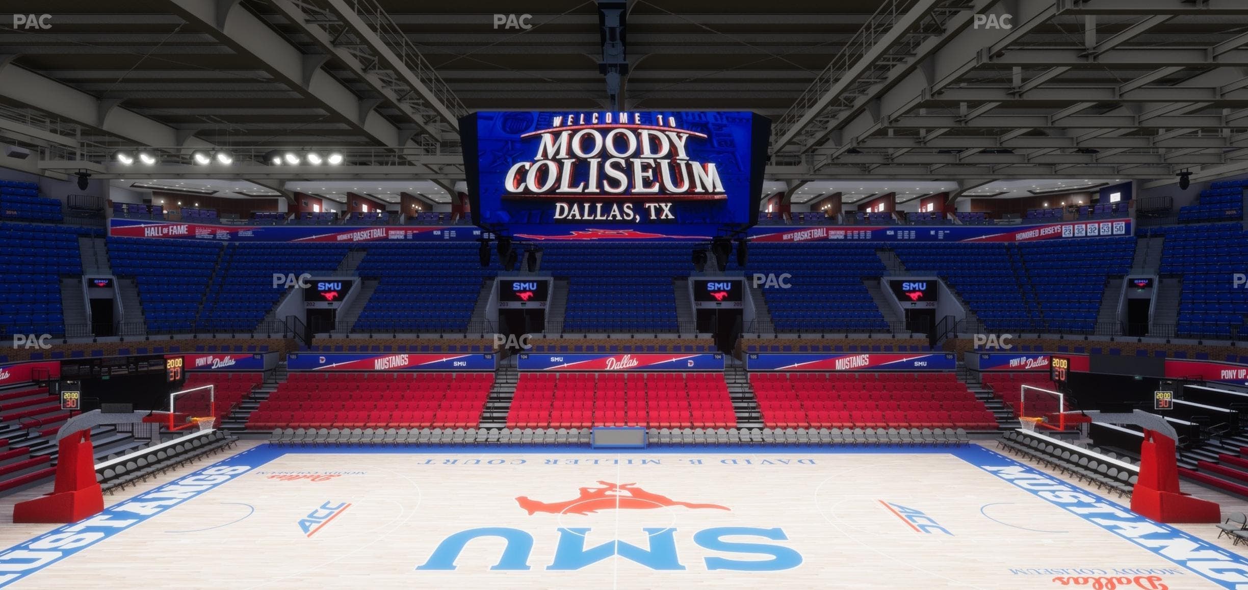 Moody Coliseum - Section 212 Seat View