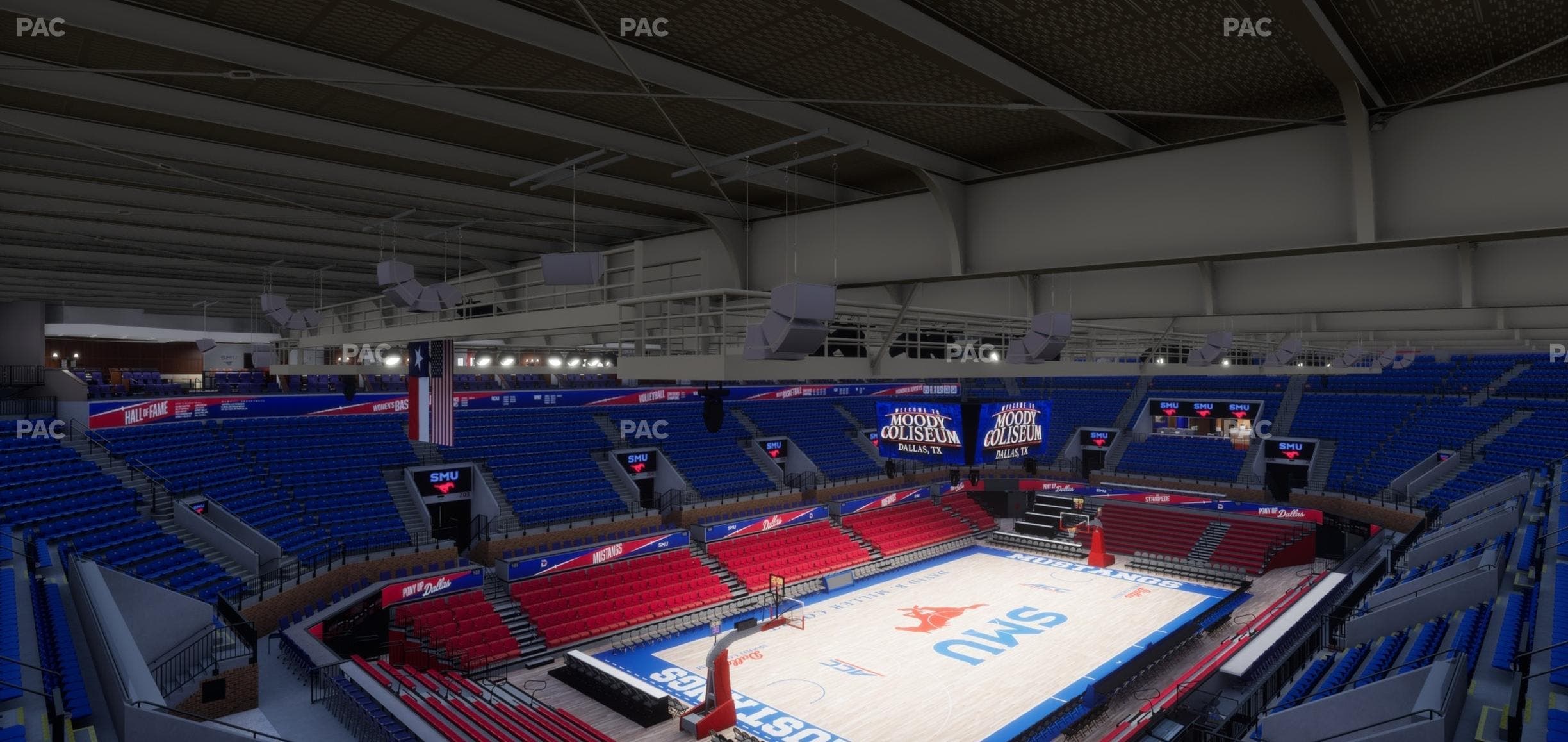 Moody Coliseum - Section 214 A Seat View