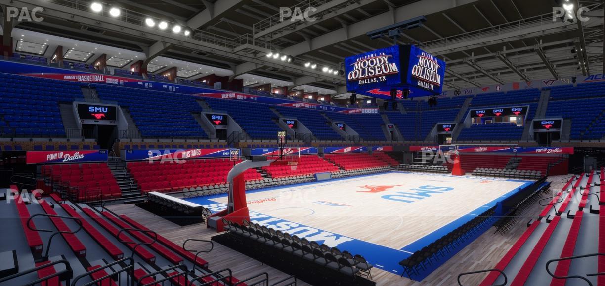 Moody Coliseum - Section 214 Seat View