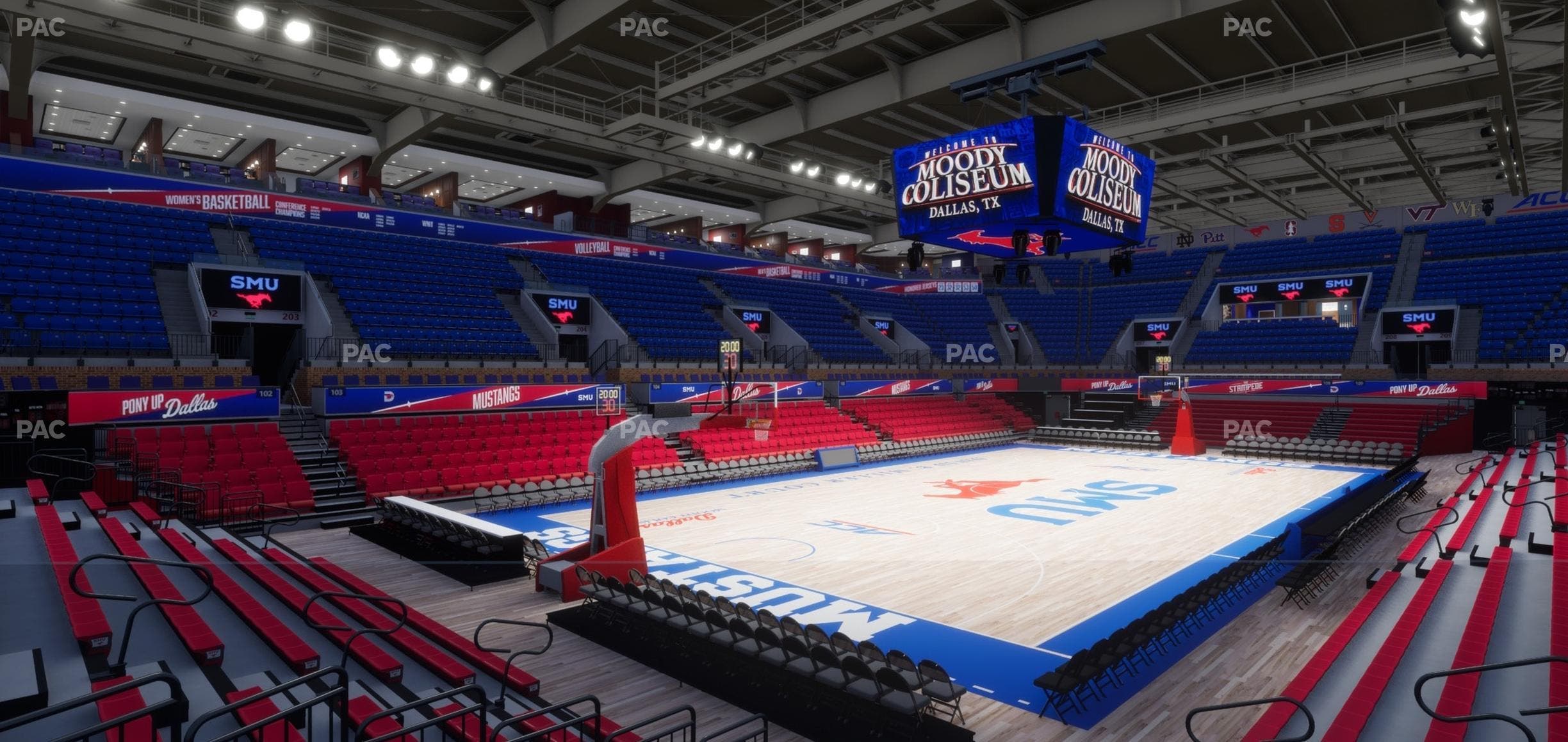 Moody Coliseum - Section 214 Seat View