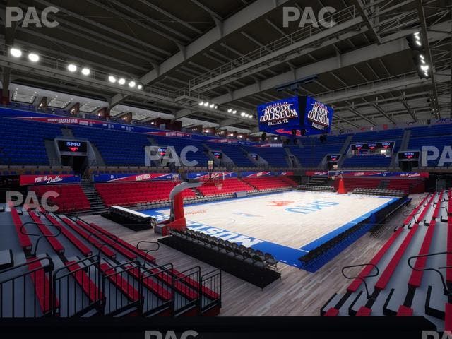 Moody Coliseum - Section 214 Seat View