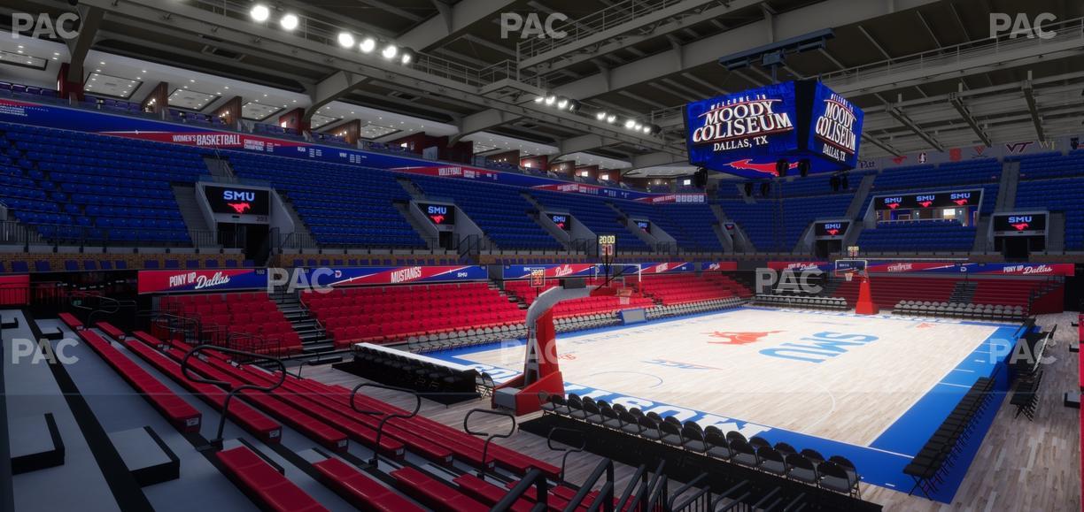 Moody Coliseum - Section 215 Seat View