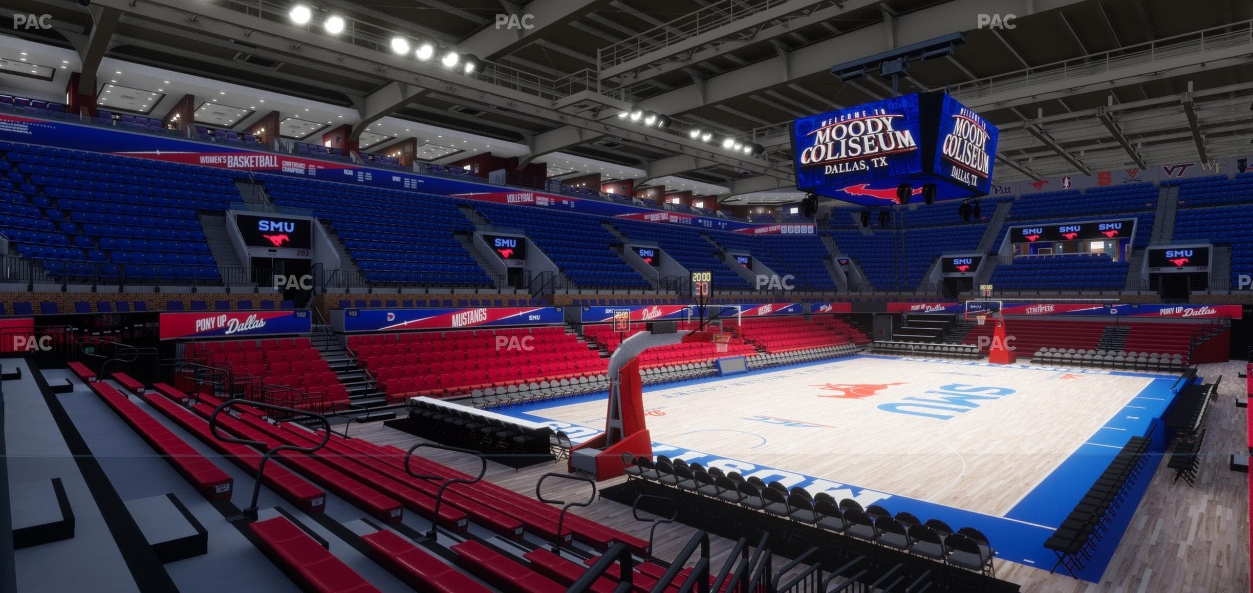 Moody Coliseum - Section 215 Seat View