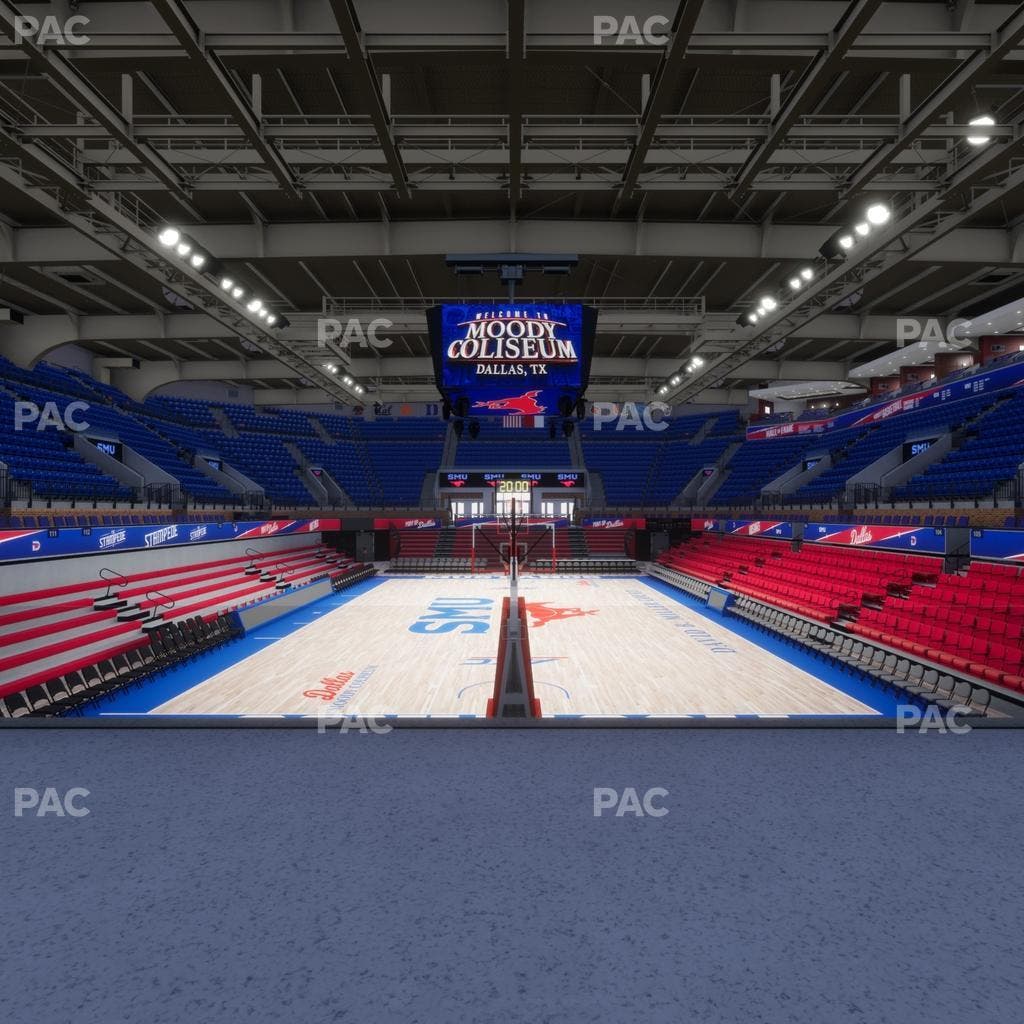 Moody Coliseum - Section Bar Seat View