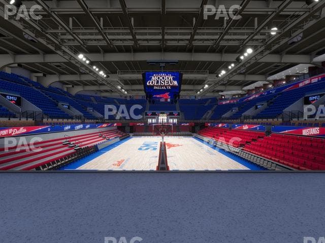 Moody Coliseum - Section Bar Seat View