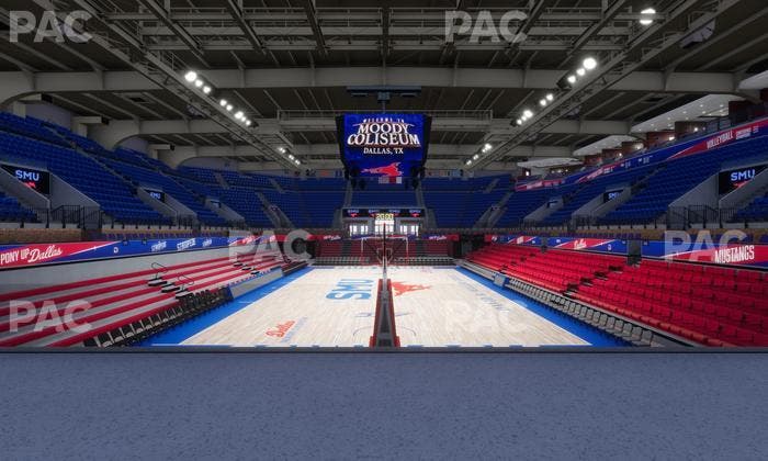 Moody Coliseum - Section Bar Seat View