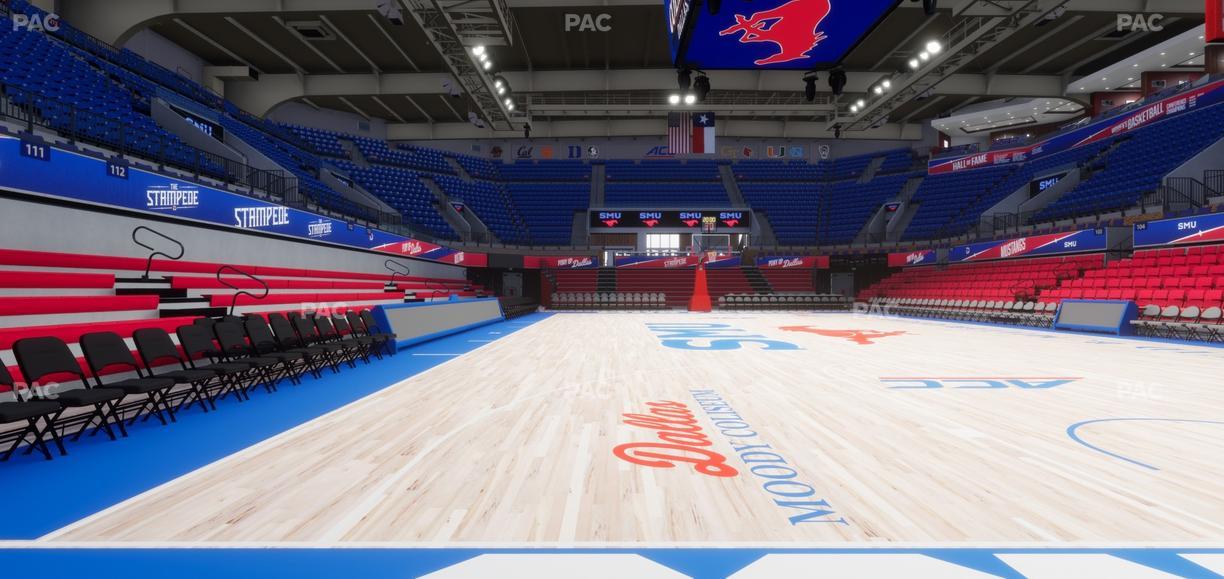 Moody Coliseum - Section East Floor Seat View