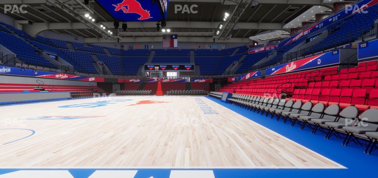 Moody Coliseum - Section East Floor Seat View