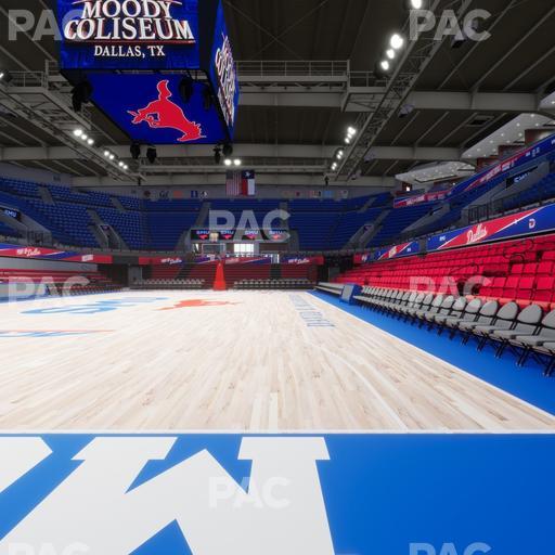 Moody Coliseum - Section East Floor Seat View