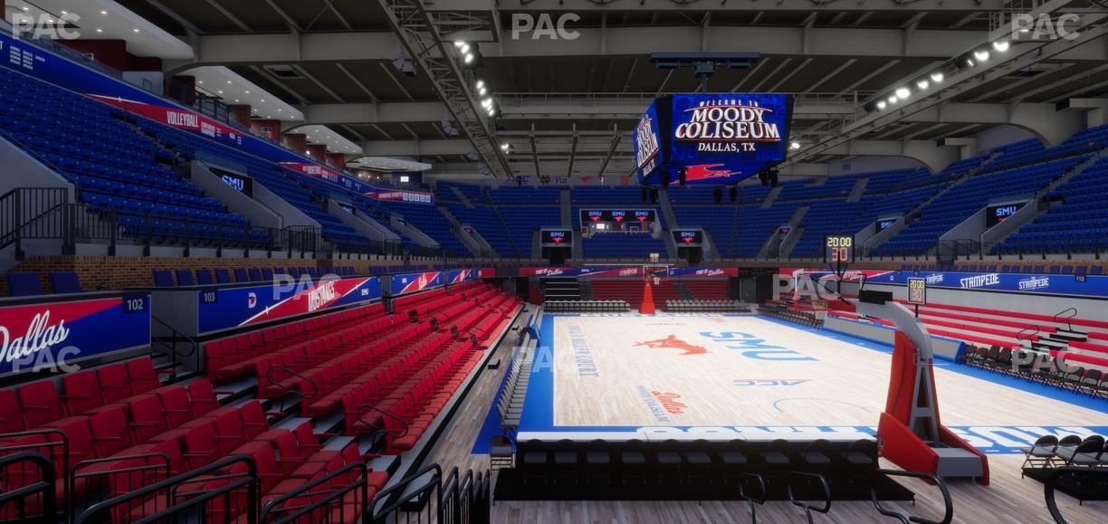 Moody Coliseum - Section Loge 1 Seat View