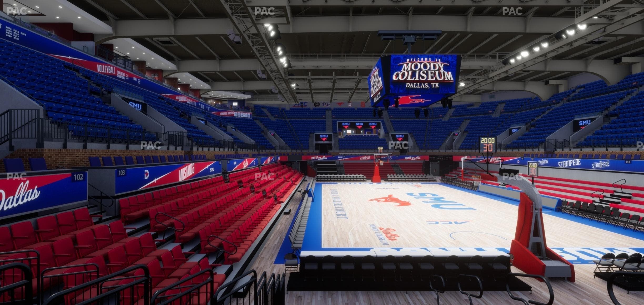 Moody Coliseum - Section Loge 1 Seat View