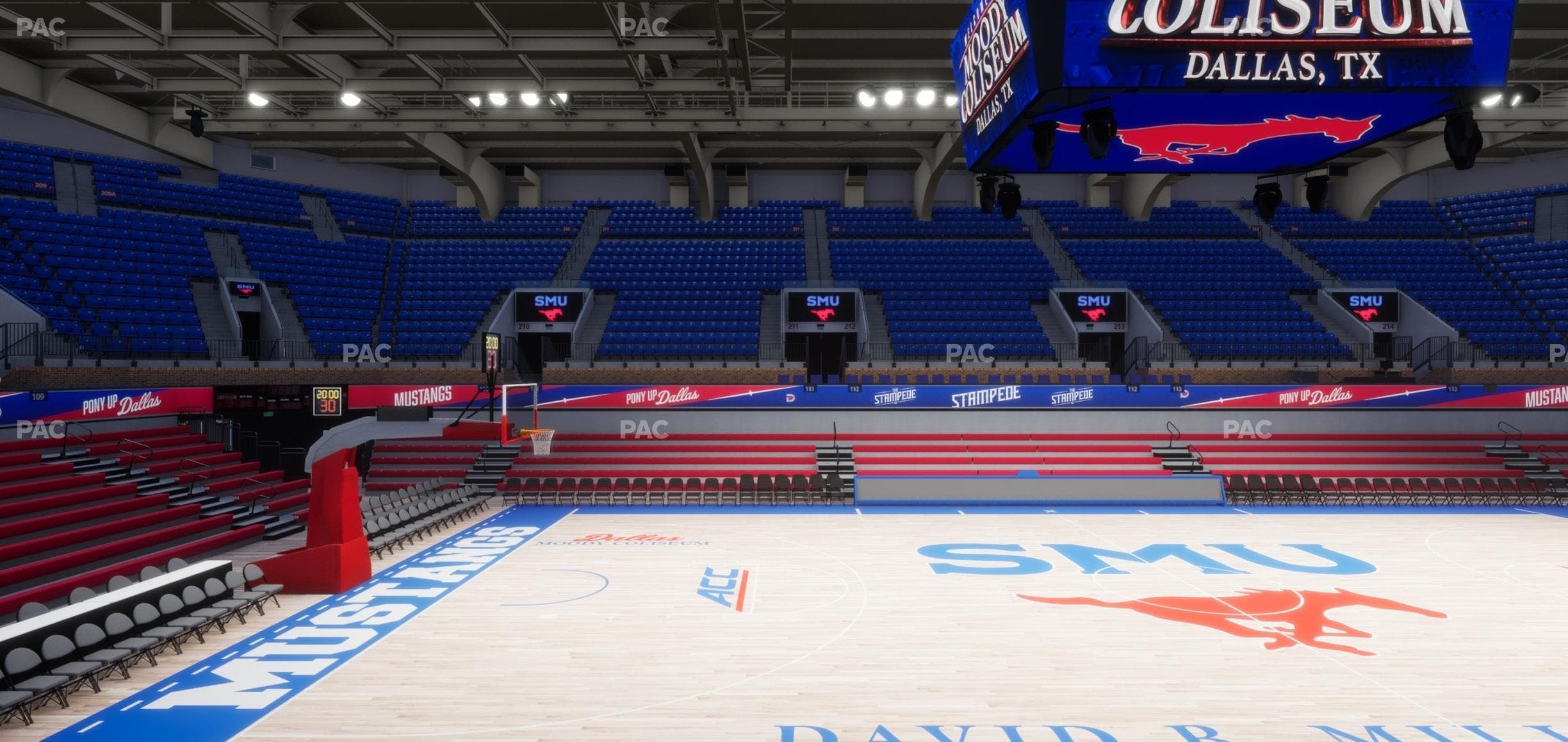 Moody Coliseum - Section Loge 13 Seat View