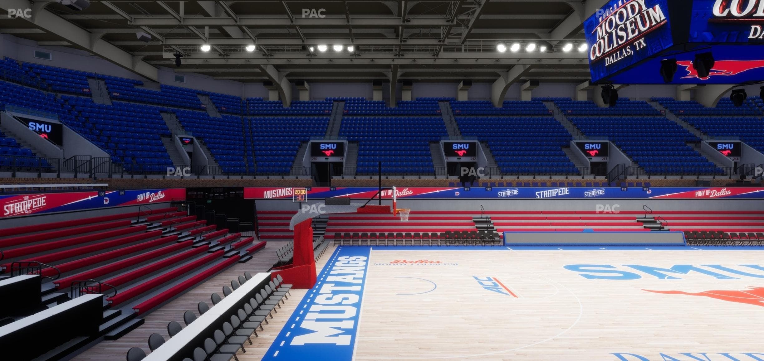 Moody Coliseum - Section Loge 15 Seat View