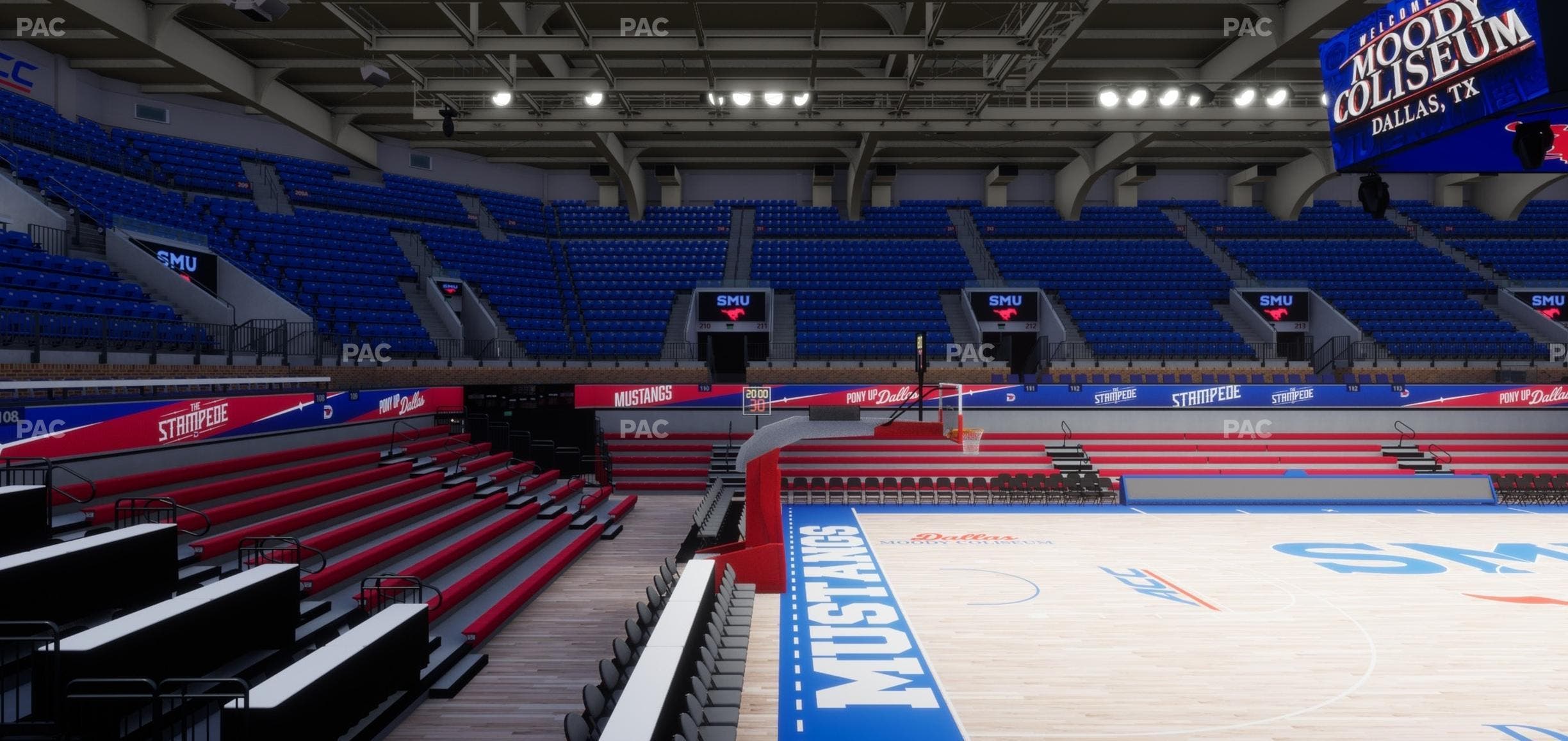 Moody Coliseum - Section Loge 16 Seat View