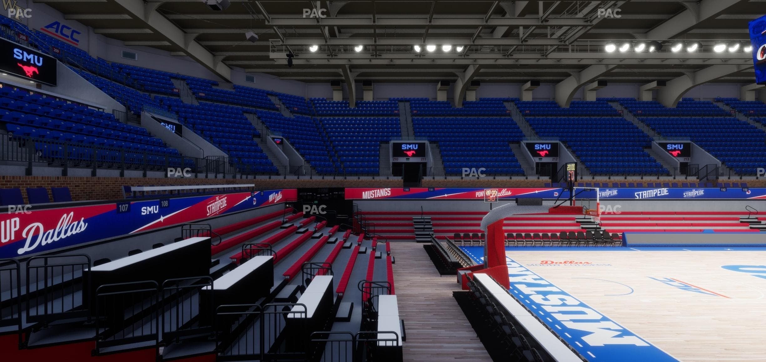 Moody Coliseum - Section Loge 17 Seat View