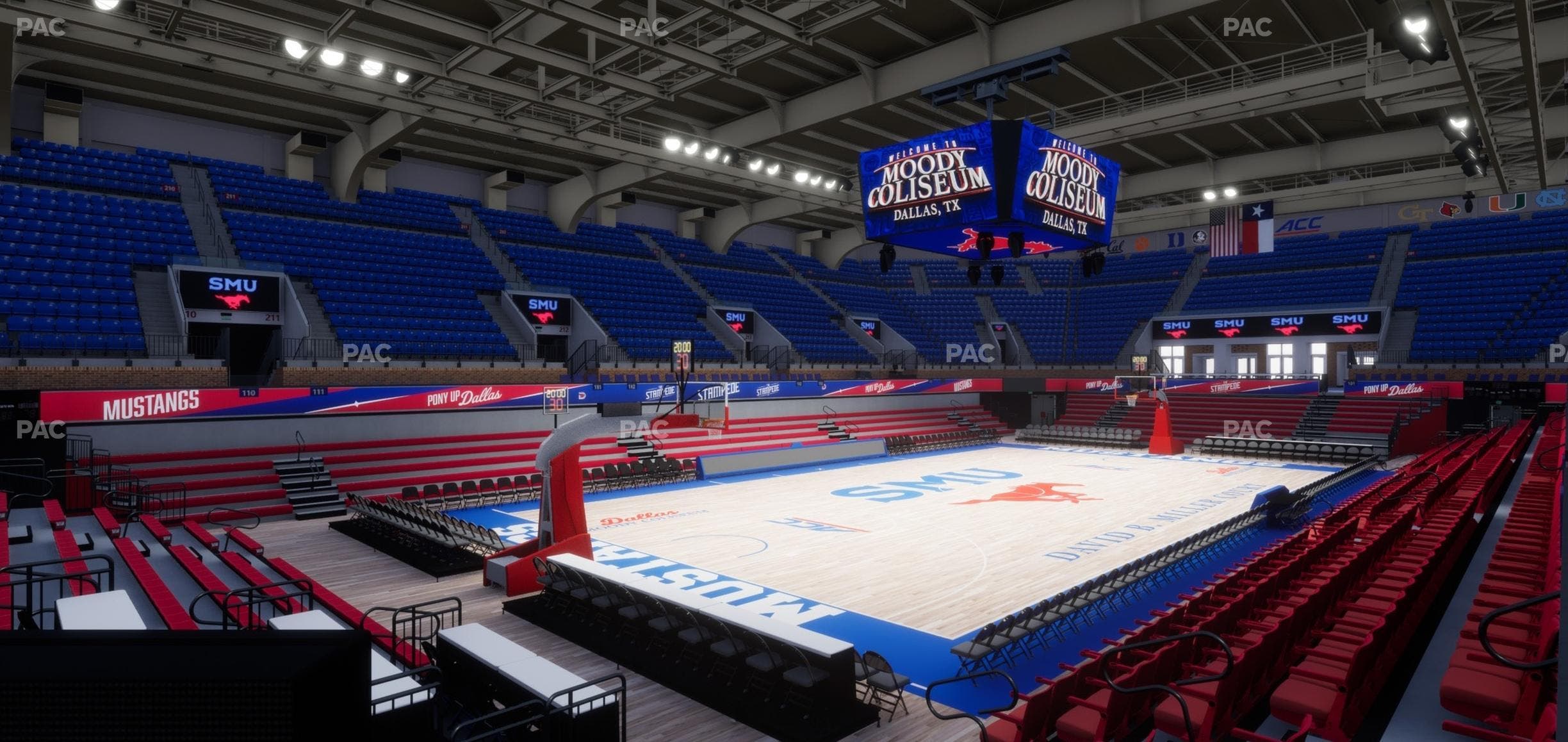 Moody Coliseum - Section Loge 18 Seat View