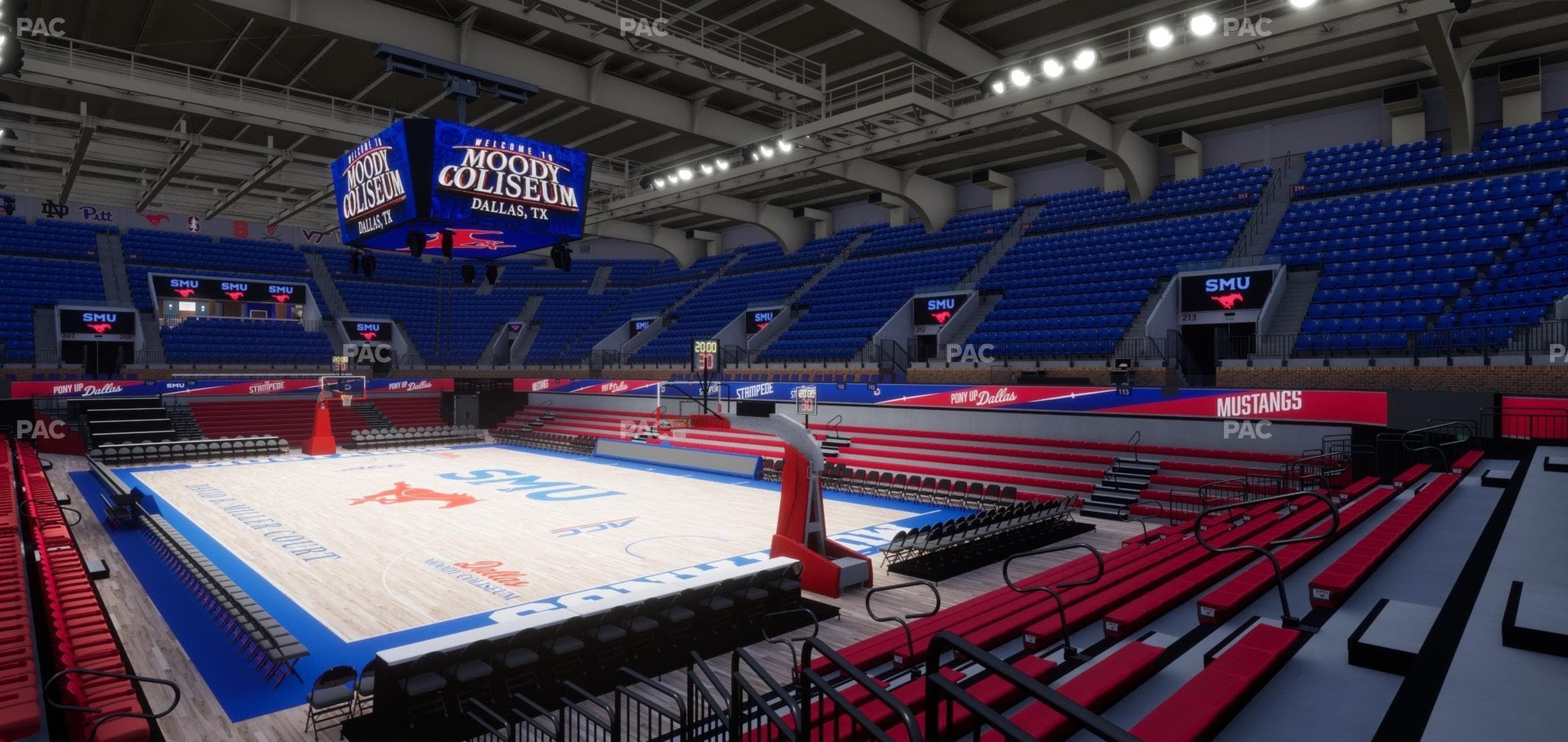 Moody Coliseum - Section Loge 2 Seat View