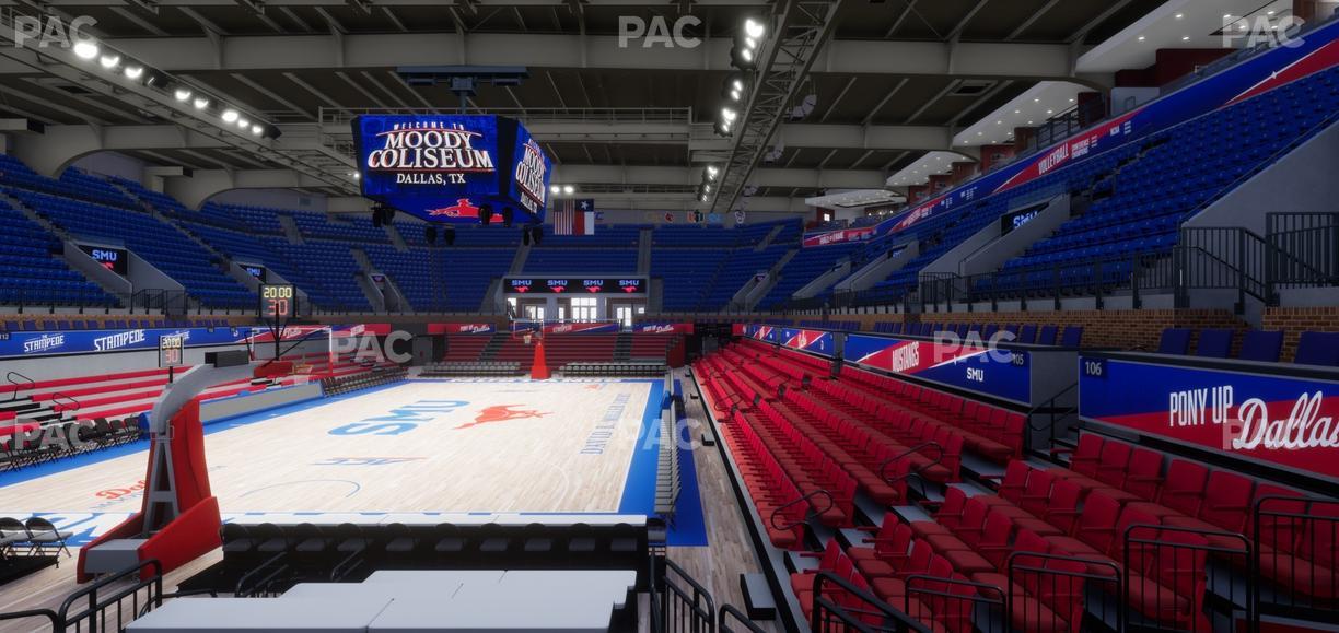 Moody Coliseum - Section Loge 20 Seat View