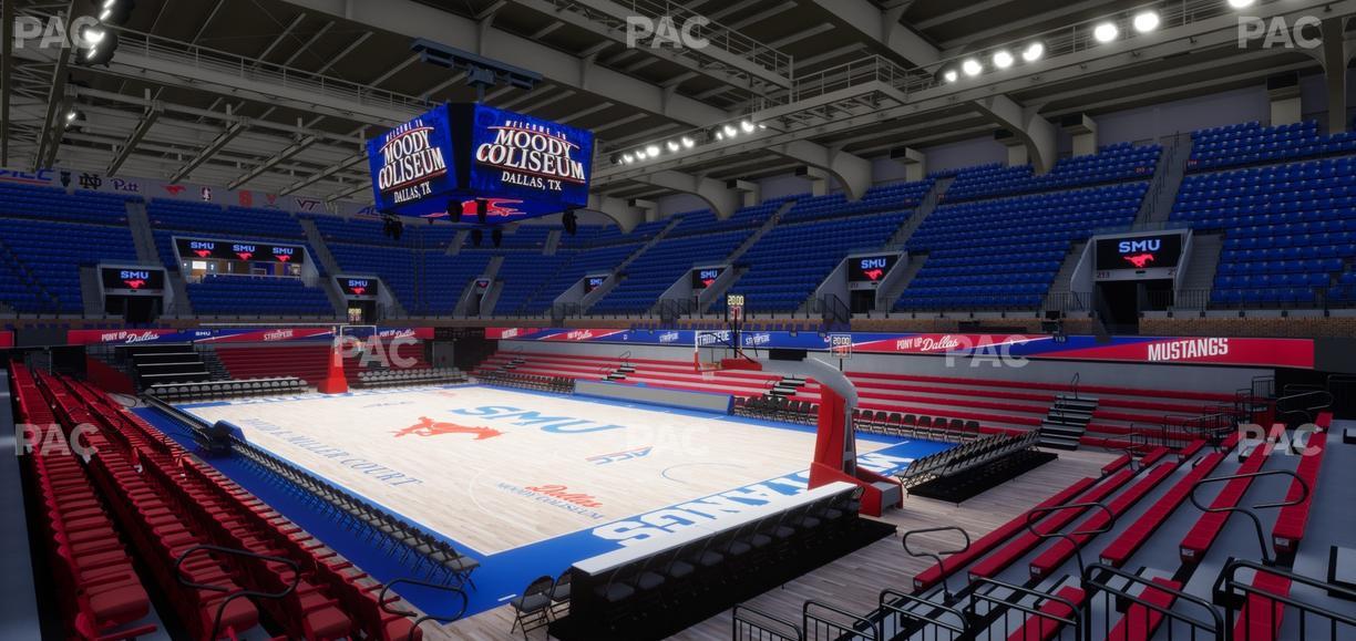 Moody Coliseum - Section Loge 3 Seat View