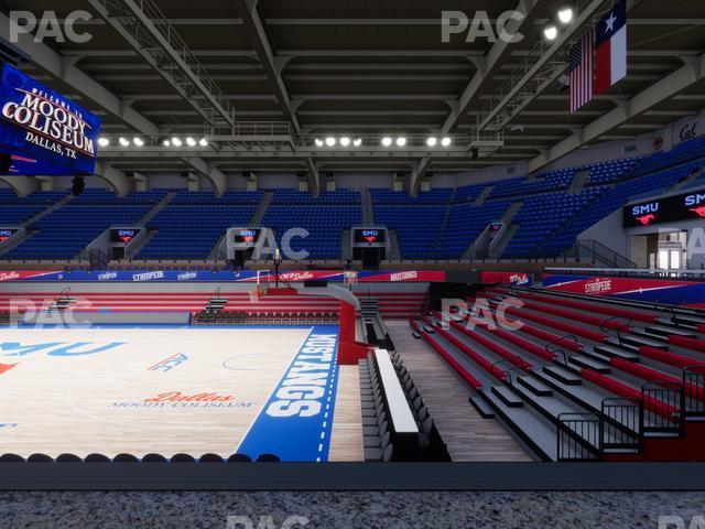 Moody Coliseum - Section Loge 5 Seat View Moody Coliseum - Section Loge 5 Seat View