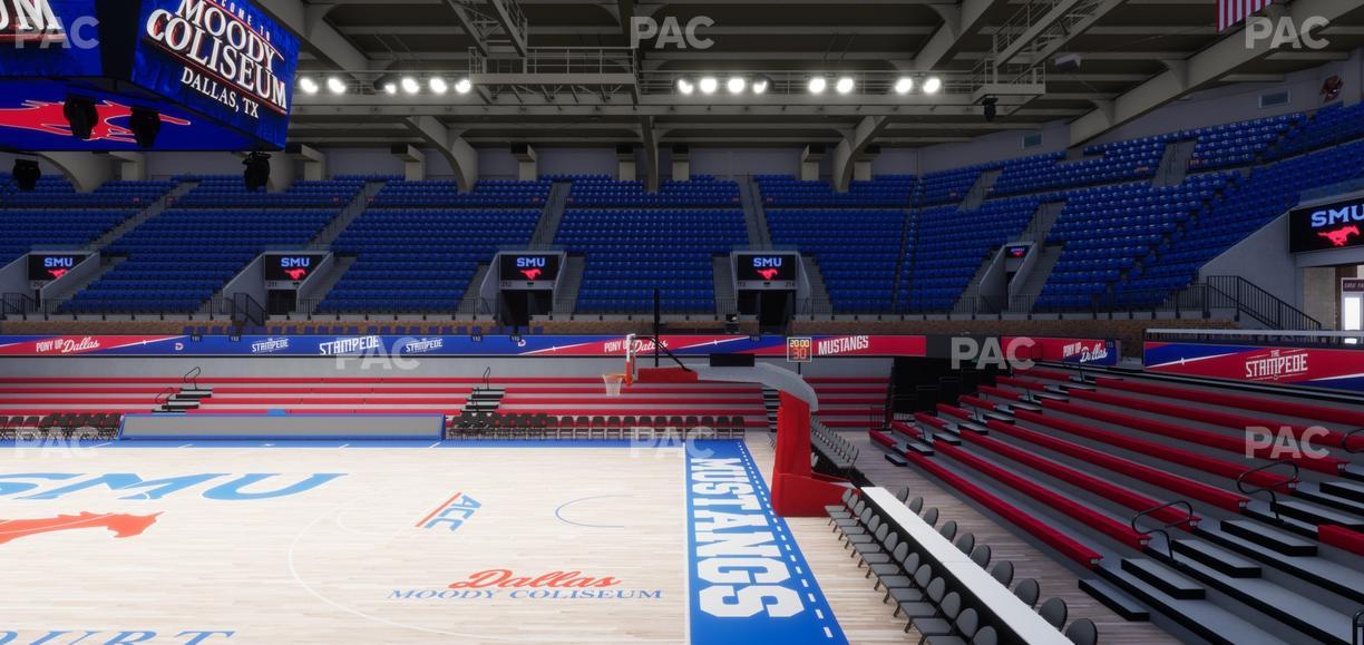 Moody Coliseum - Section Loge 6 Seat View