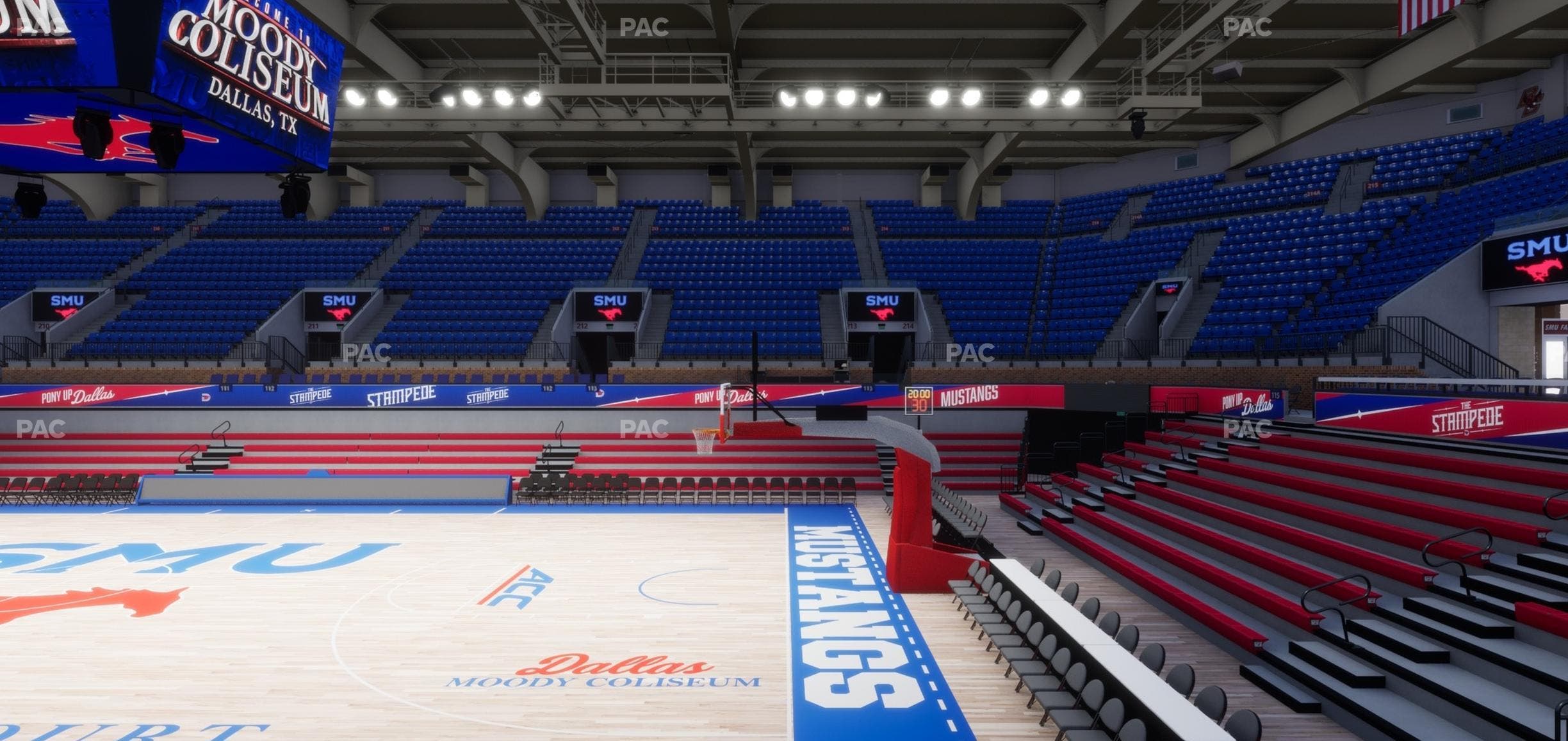 Moody Coliseum - Section Loge 6 Seat View