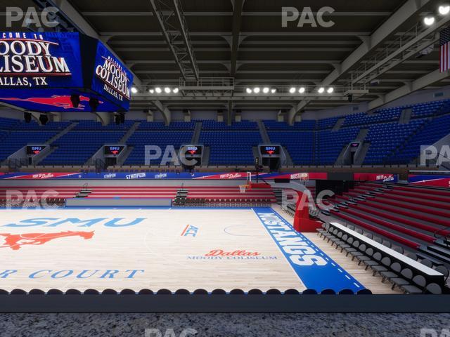 Moody Coliseum - Section Loge 7 Seat View Moody Coliseum - Section Loge 7 Seat View