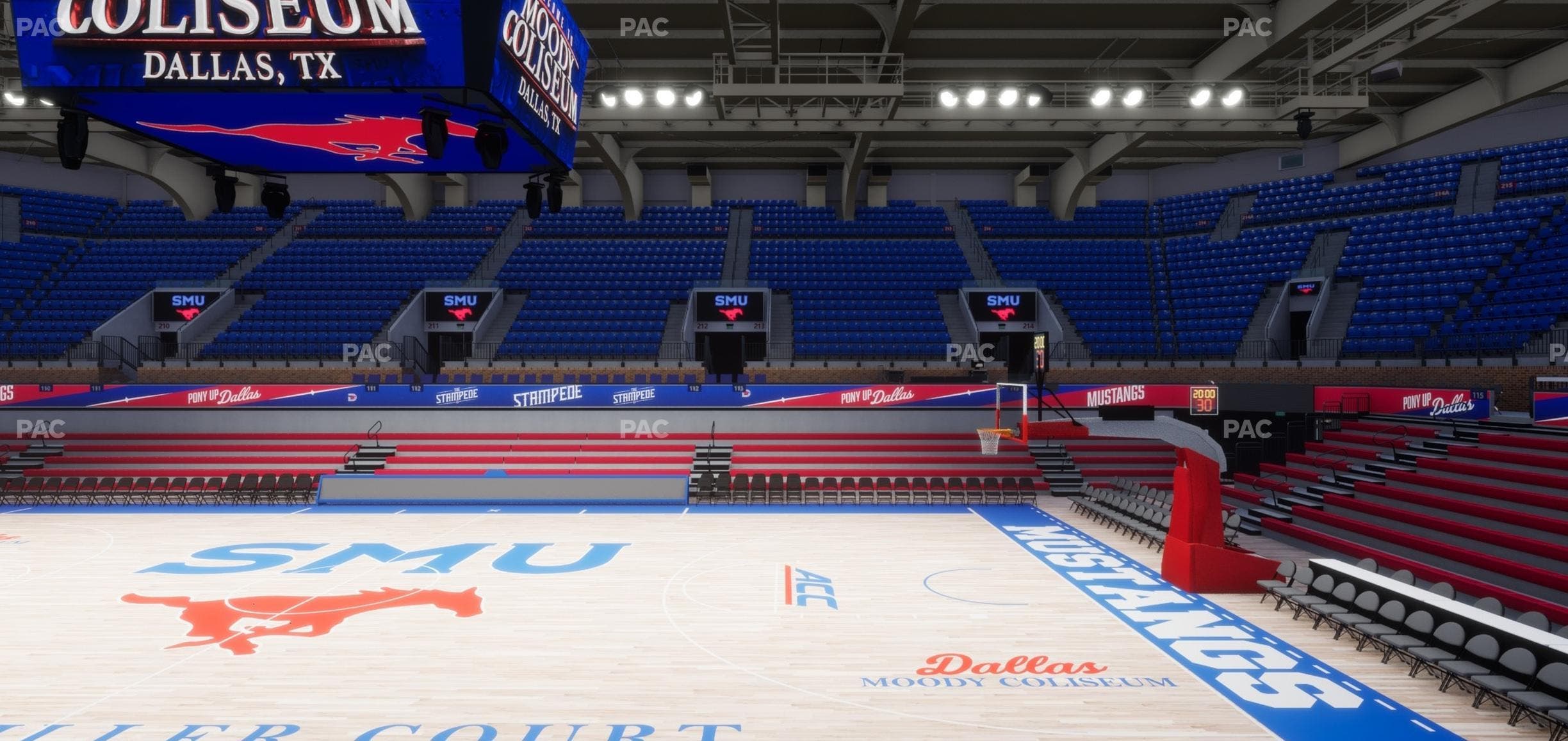 Moody Coliseum - Section Loge 8 Seat View