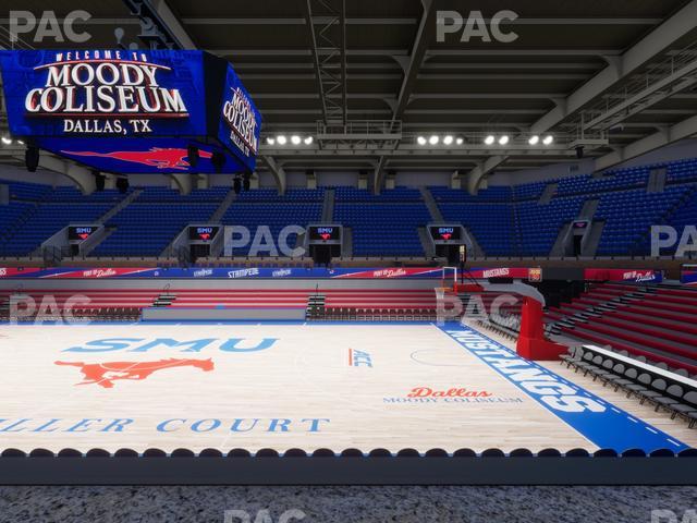 Moody Coliseum - Section Loge 8 Seat View Moody Coliseum - Section Loge 8 Seat View