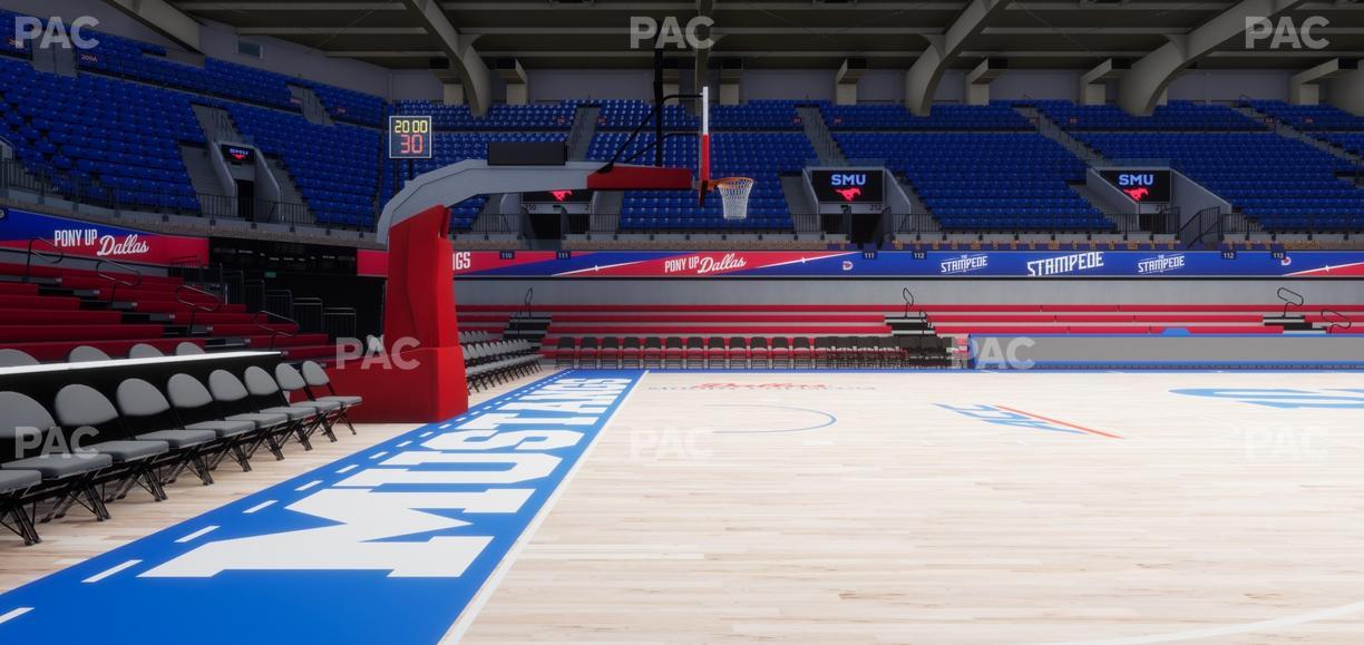 Moody Coliseum - Section North Floor Seat View