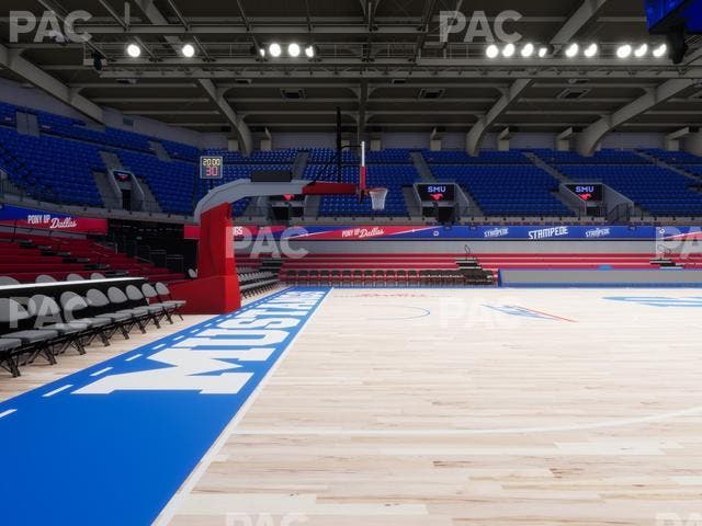 Moody Coliseum - Section North Floor Seat View