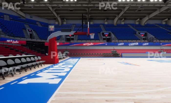 Moody Coliseum - Section North Floor Seat View