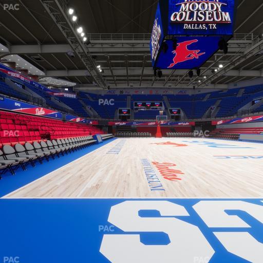 Moody Coliseum - Section West Floor Seat View