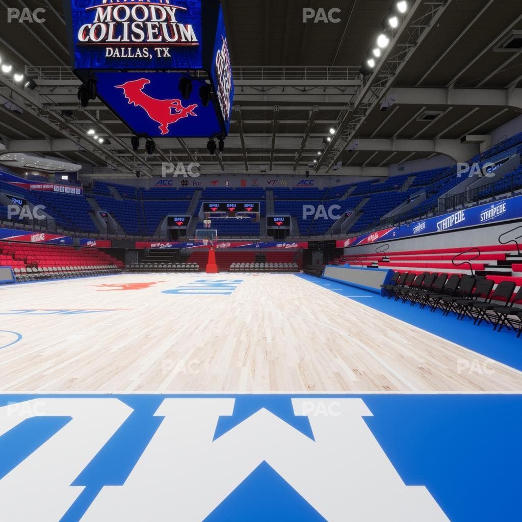 Moody Coliseum - Section West Floor Seat View