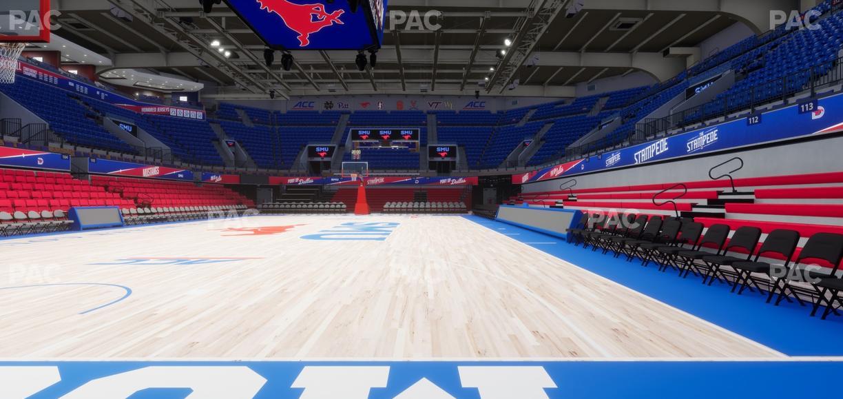 Moody Coliseum - Section West Floor Seat View