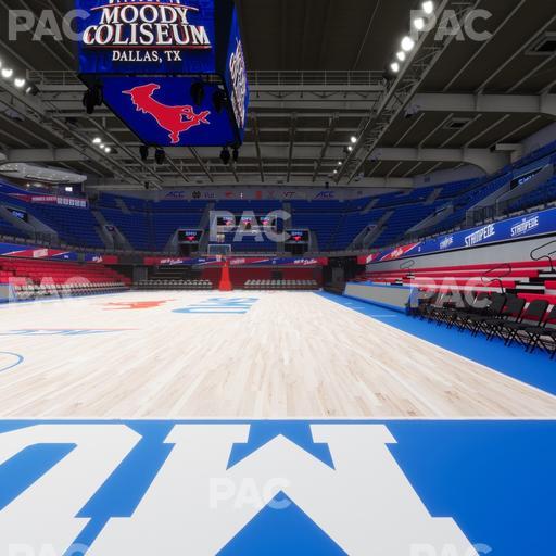 Moody Coliseum - Section West Floor Seat View