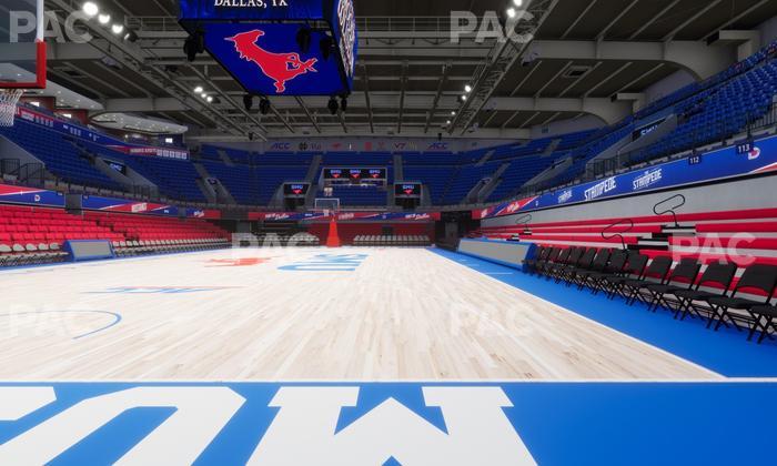Moody Coliseum - Section West Floor Seat View