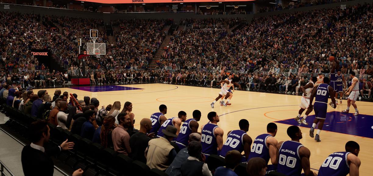 Mortgage Matchup Center - Section 124 Seat View