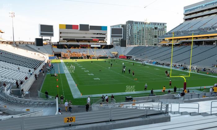 Mountain America Stadium - Section 20 Seat View