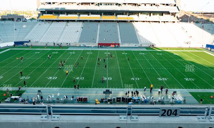 Mountain America Stadium - Section 204 Seat View