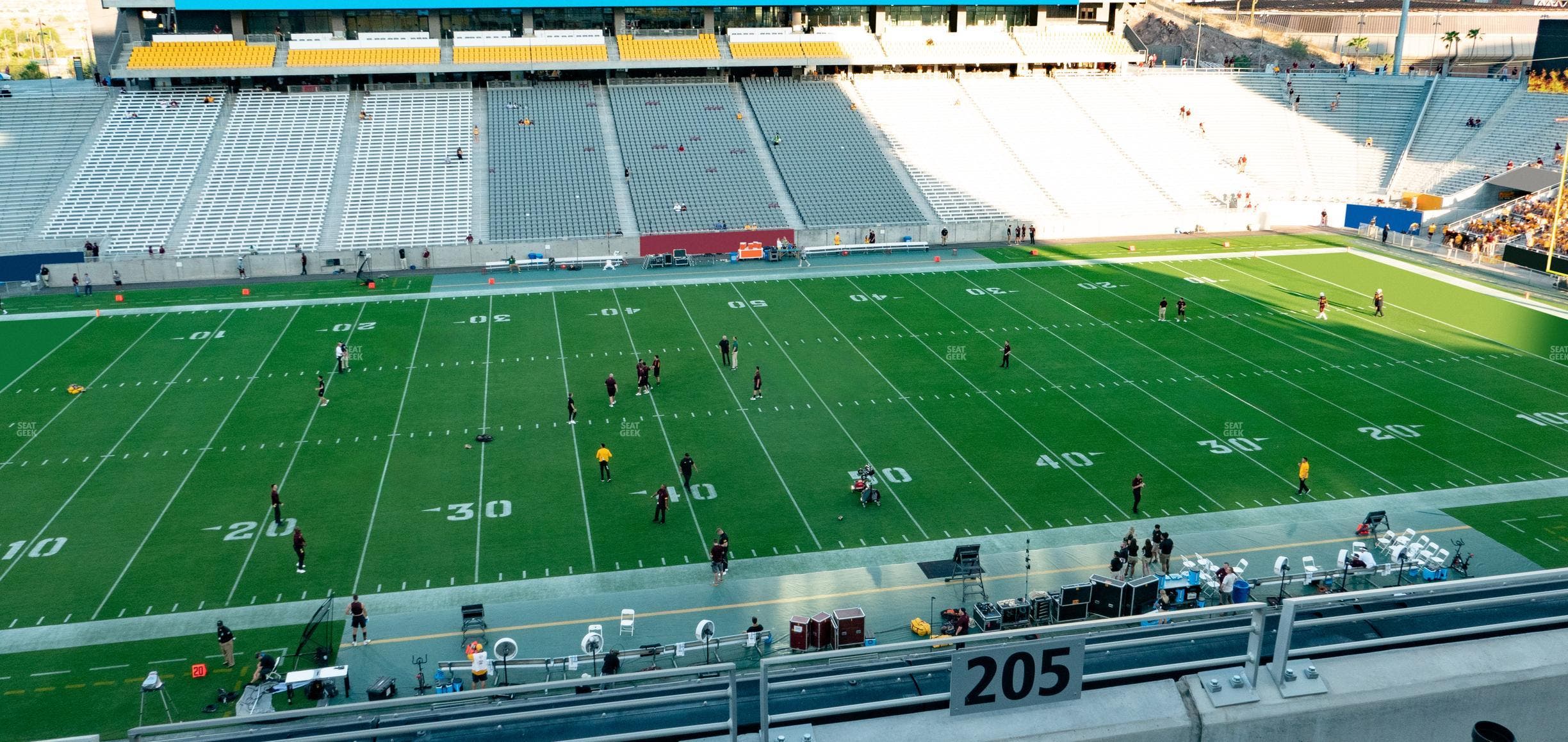 Mountain America Stadium - Section 205 Seat View