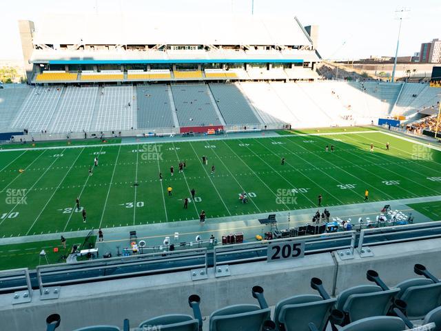 Mountain America Stadium - Section 205 Seat View