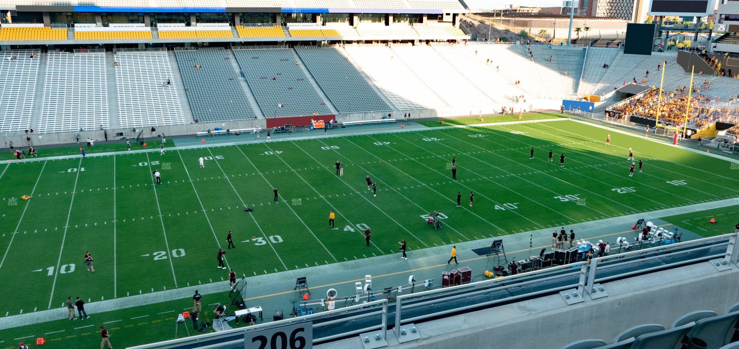 Mountain America Stadium - Section 206 Seat View