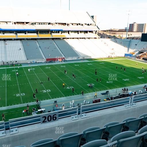 Mountain America Stadium - Section 206 Seat View